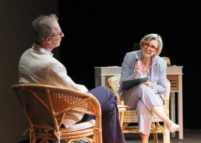 Theatervorstellung Gabriele Höckner im Bild